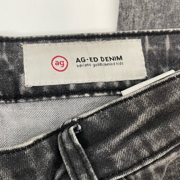 Adriano Goldschmied The Pieced Gray Raw Hem Jeans Girls 16 - Picture 5 of 8